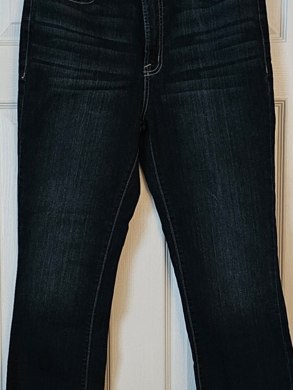 Seven7 Dark Denim Raw Hem Cropped Jeans Women's Size 10